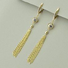 картинка Серьги 'XUPING' Фианит (позолота 18к (лимонная)) от магазина Wolves