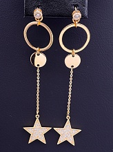 картинка Серьги 'XUPING' Фианит (позолота 18к) от магазина Wolves