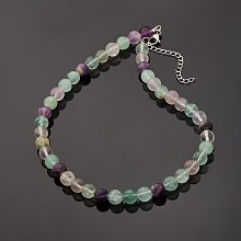 картинка Элитные Бусы Флюорит на карабине от магазина Wolves