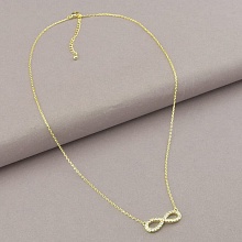 картинка Подвеска 'Saiya' Фианит 44 см (позолота 18к (лимонная)) от магазина Wolves