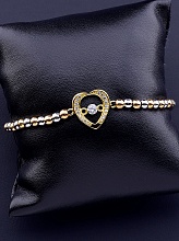 картинка Браслет 'XUPING' Фианит 17 см (позолота-родий) от магазина Wolves