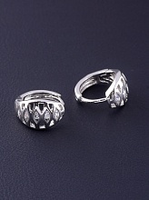 картинка Серьги 'XUPING' Фианит (родий) от магазина Wolves