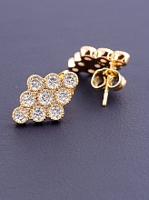 картинка Серьги 'XUPING' Фианит  (позолота 18к) от магазина Wolves