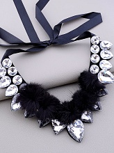 картинка Подвеска 'FJ' Фианит Мех иммитация 60 см от магазина Wolves