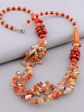 картинка Бусы Сердолик Сrystal 60 см от магазина Wolves