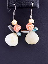 картинка Серьги 'Hand Made' Агат Бижутерный сплав7 4 г от магазина Wolves