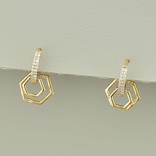 картинка Серьги 'XUPING' Фианит (позолота 18к) от магазина Wolves