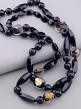 картинка Бусы Агат Муранское стекло 105 см от магазина Wolves