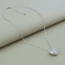 картинка Подвеска 'XUPING' Фианит 40 см (родий) от магазина Wolves