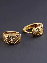 картинка Серьги 'XUPING' Фианит (позолота 18к) от магазина Wolves