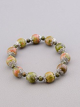 картинка Браслет 'SUNSTONES' Эпидот 18 см от магазина Wolves