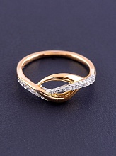 картинка Кольцо 'XUPING' Фианит  (позолота-родий) от магазина Wolves