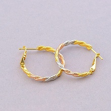 картинка Серьги 'XUPING' (позолота-родий) от магазина Wolves