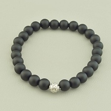 картинка Браслет 'SUNSTONES' Шунгит 21 см от магазина Wolves