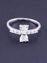 картинка Кольцо Фианит 'XUPING' (родий) от магазина Wolves