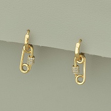 картинка Серьги 'XUPING' Фианит (позолота 18к) от магазина Wolves