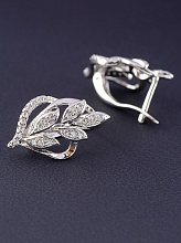 картинка Серьги 'XUPING' Фианит (родий) от магазина Wolves