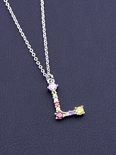 картинка Подвеска 'XUPING' 45 см (родий) от магазина Wolves