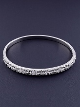 картинка Браслет 'XUPING' Фианит 17 см (родий) от магазина Wolves