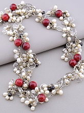 картинка Бусы Агат Жемчуг Горный хрусталь 108 см от магазина Wolves