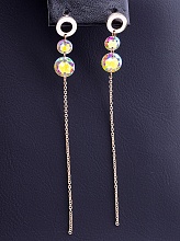 картинка Серьги 'Fashion' Сrystal (позолота 18к) от магазина Wolves