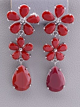 картинка Серьги 'XUPING' Фианит (родий) от магазина Wolves