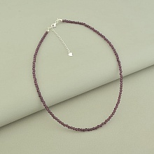 картинка Подвеска 'SUNSTONES' Шпинель Серебро(925) 40 см от магазина Wolves