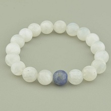 картинка Браслет 'SUNSTONES' Лунный камень Танзанит 18 см от магазина Wolves