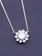 картинка Подвеска 'Big Dipper' Фианит 40 см (родий) от магазина Wolves