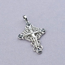 картинка Крестик с родиевым покрытием XUPING от магазина Wolves