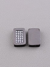 картинка Вставка Фианит 16х11 (хром) от магазина Wolves