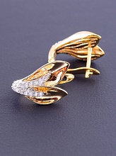 картинка Серьги 'XUPING' Фианит  (позолота-родий) от магазина Wolves