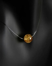 картинка Чокер невидимка с камнем Цитрин от магазина Wolves