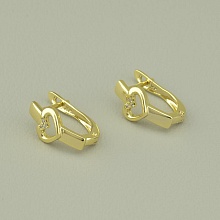 картинка Серьги Фианит 'XUPING' (позолота 18к (лимонная)) от магазина Wolves