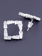 картинка Серьги 'FJ' Фианит от магазина Wolves