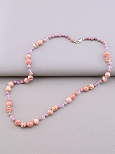 картинка Бусы 'SUNSTONES' Родохрозит Чешский хрусталь 50 см от магазина Wolves