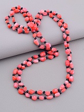 картинка Бусы Коралл Чешский хрусталь 130 см от магазина Wolves