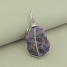 картинка Кулон Аметист 40х20мм от магазина Wolves
