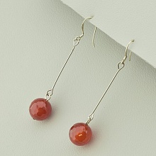 картинка Серьги Сердолик от магазина Wolves