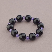 картинка Браслет 'SUNSTONES' Агат Аметист 18 см от магазина Wolves