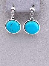 картинка Серьги 'Stainless Steel' Бирюза от магазина Wolves