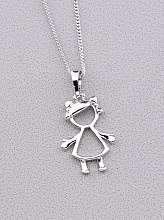 картинка Подвеска 'XUPING' 45 см (родий) от магазина Wolves