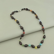 картинка Бусы 'SUNSTONES' Агат Сердолик Кварц 57 см от магазина Wolves