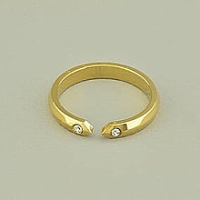 картинка Кольцо 'XUPING' Фианит (позолота 18к (лимонная)) от магазина Wolves