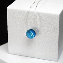 картинка Чокер невидимка с камнем Агат (синий) от магазина Wolves