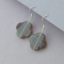 картинка Серьги 'SUNSTONES' Раухтопаз Серебро(925) от магазина Wolves