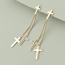 картинка Серьги 'XUPING' (позолота 18к (розовая)) от магазина Wolves