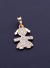 картинка Кулон 'XUPING' Фианит  (позолота 18к) от магазина Wolves