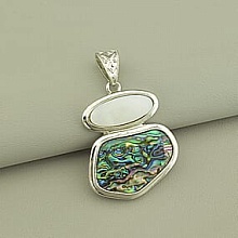 картинка Кулон Перламутр 53x45мм от магазина Wolves