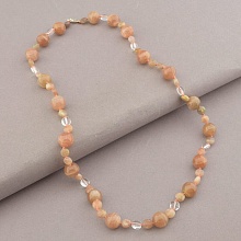 картинка Бусы 'SUNSTONES' Солнечный камень Серебро(925) 49 см от магазина Wolves